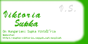 viktoria supka business card